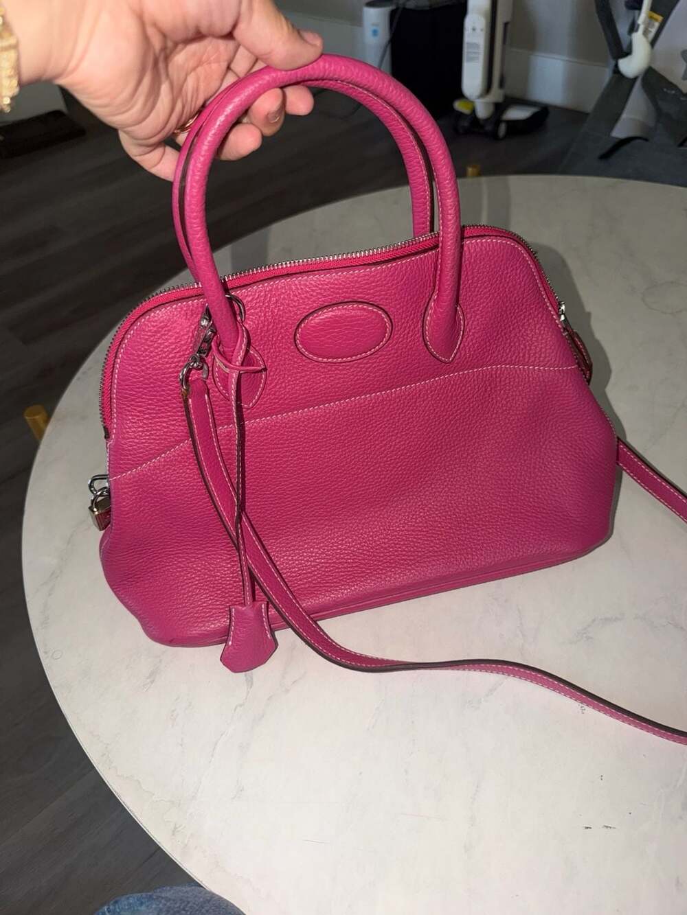 Hermès 24/24 Anemone Evercolor Leather Bag 💜